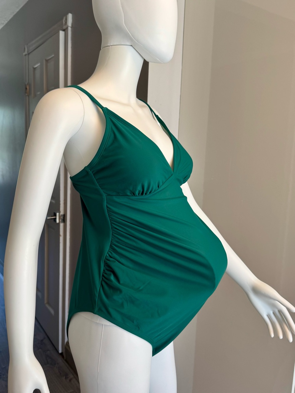 Cupshe Teal Green Maternity One-Piece Swimsuit size Medium